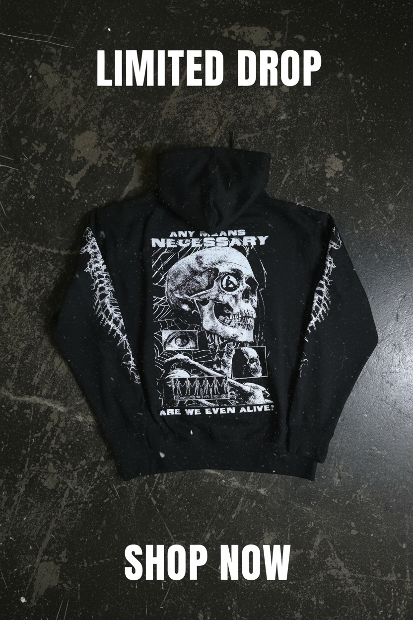 Are We Even Alive Pullover Hoodie Black