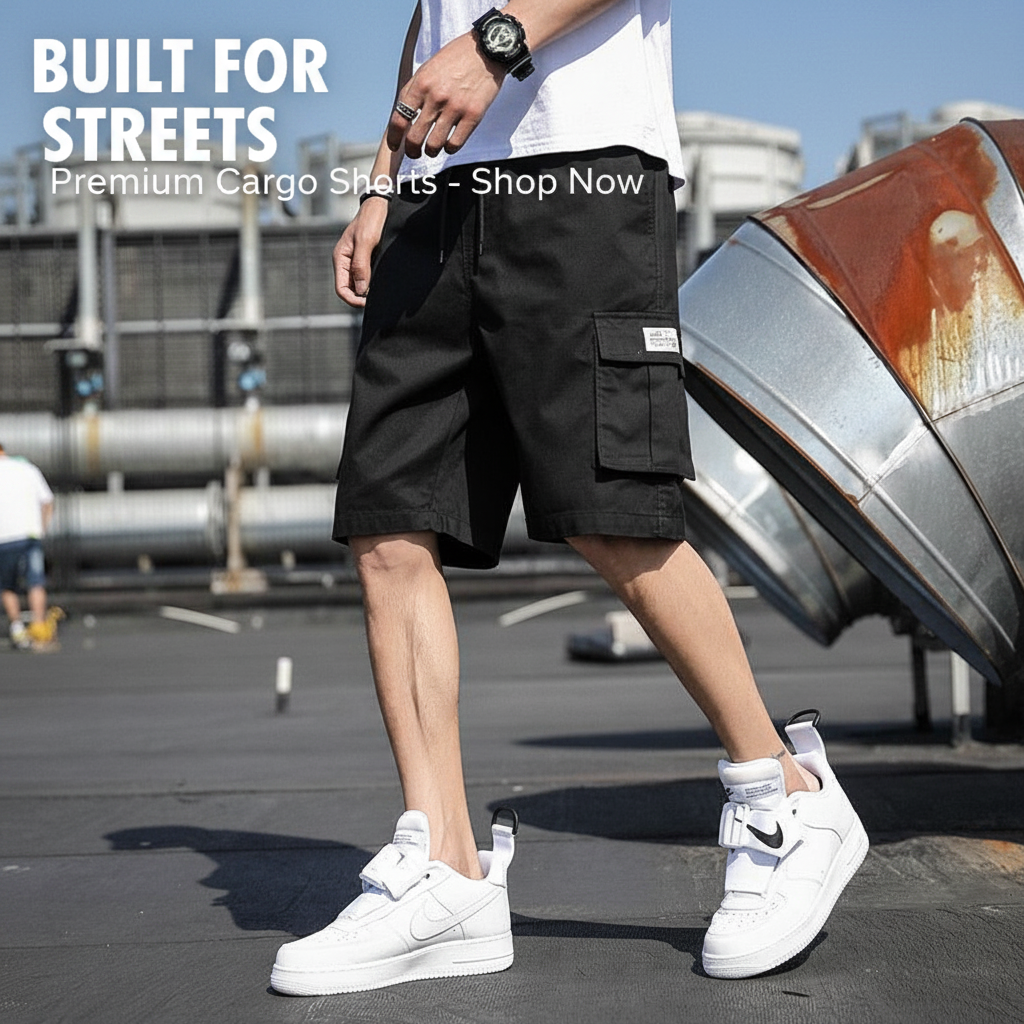 Men Shorts Casual Loose Sports Pants Overalls Men New Summer Fashion Beach Pants High Quality Shorts Men Summer Men's Outdoor Cargo Shorts Pocket Cotton Casual Half Pants Mid Waist Drawstring Loose Shorts